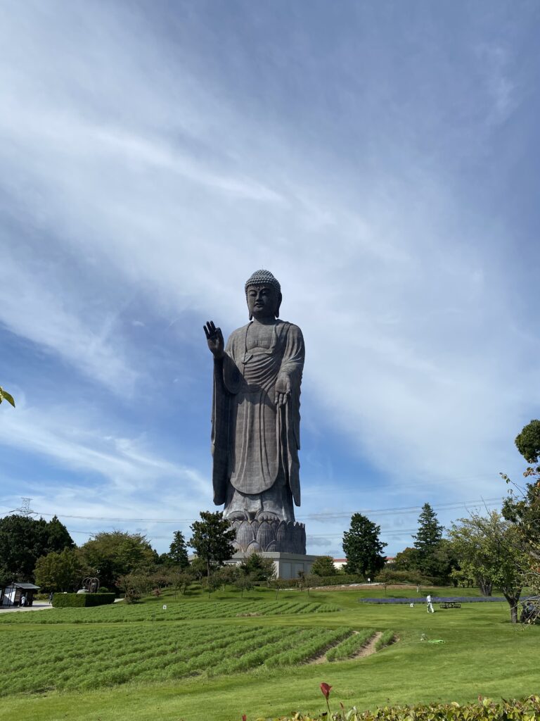 公園内から見た牛久大仏