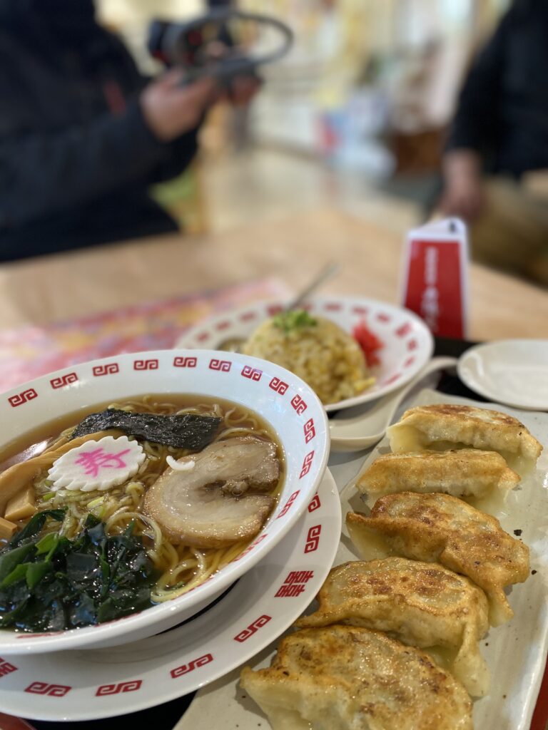 道の駅はがでの食事